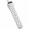 Tripp Lite Outlet Strip, Surge, 6 5-15R, 5-15P, 2 ft., Light Gray TLP602 - alternate 1