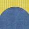 Homeroots 8' X 10' Yellow And Blue Striped Washable Indoor Outdoor Area Rug 597214 - alternate 8