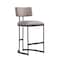 Manhattan Comfort Juno Metal Vegan Leather Counter Stool in Taupe CS1640-2 - alternate 9