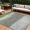 Homeroots 8' X 10' Fern Green And Gray Abstract Washable Indoor Outdoor Area Rug 632050 - alternate 1