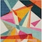 Homeroots 9' X 12' Ivory Orange And Burgundy Geometric Washable Indoor Outdoor Area Rug 616698 - alternate 8