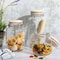 Martha Stewart Rindleton 3 Piece Glass Canister Set with Ceramic Lids in Off-White 136553.03 - alternate 7