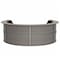 Linea Italia Reception Desk 107 in D X 46 in H, 11.8 ft W X Thermofused Laminate, Ash ZUD298 - alternate 1