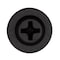 Auveco Phillips Flat Washer Head Tapping Screw #10 x 1in Black, 50PK 12954 - alternate 2