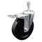 Service Caster 5 Inch SS Soft Rubber 10mm Threaded Stem Caster with Total Lock Brake SCC SCC-SSTSTTL20S514-SRS-M1015 - alternate 1