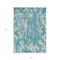 Homeroots 8' X 10' Teal Blue Ivory And Green Abstract Washable Indoor Outdoor Area Rug 600321 - alternate 9