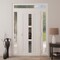 Vdomdoors Front Exterior Prehung Metal-Plastic Door Frosted Glass / MANUX 8112 White Silk / Office Commercial MANUX8112EXD-WS-W16+32+16-H80+12-LH-I - alternate 3