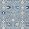 Homeroots 5' X 8' Denim Blue Ivory And Beige Oriental Washable Indoor Outdoor Area Rug 598035 - alternate 9