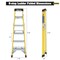 Wrightmaster 5.16 ft. Fiberglass Step Ladder, 9 ft. Reach with Top Cap and Non-Marring Feet, 300 lb. Capacity ZoroP464803 - alternate 7