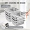 Vevor 6 Pack Full Size Hotel Pans Steam Table Pan Stainless Steel 2.5" Deep, 6PK UCT8112-6 - alternate 7