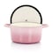 Crock-Pot Artisan 2 Piece 3 Quarts Enamled Cast Iron Dutch Oven in Blush Pink 124969.02 - alternate 6