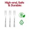 Smarty Had A Party Shiny Metallic Silver Hammered Plastic Forks (1000 Forks), 1000PK 2658-CASE - alternate 8