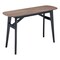 Homeroots 48" Espresso and Black Solid Wood Oval Console Table 668874 - alternate 8