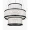 Euf Empra, Chandelier, 3-Light, 35", Matte Black, Clear Crystal 49351-026 - alternate 6