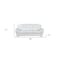 Homeroots 85" White Leather Sofa With Silver Legs 329479 - alternate 8