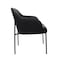 Manhattan Comfort Loft Metal Vegan Leather Armchair in Black - Set of 2 DC1535-2 - alternate 9