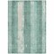 Homeroots 9' X 12' Pale Aqua And Teal Blue Striped Washable Indoor Outdoor Area Rug 617852 - alternate 9