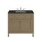 James Martin Vanities Chicago 36" Single Vanity, Walnut Whisper, w/ 3 CM Phantome Eclos Top 503-V36-WLW-3PHT - alternate 1