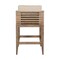 Armen Living Vivid Outdoor Patio Counter Stool in Light Eucalyptus Wood with Taupe Olefin Cushions LCVIBAEUCTP26 - alternate 6
