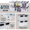 Lifemaster 53QT Stackable Storage Boxes, Clear Plastic, Secure Latches, Easy-Move Wheels, 6PK LIFCTN53 - alternate 9