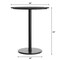 Flash Furniture Commercial 36" Black Faux Marble HPL Tabletop with Black Bar Height RD Base ST-RD36-BKMAR-TR24B-GG - alternate 9