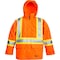 Viking 3-in-1 Tri-Zone Rain Jacket, 300 Denier Polyester/PVC, Class 3 Type R, Orange, 2XL 6400JO-XXL - alternate 1