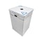 Alp Waste & Recycling Lids, Plastic White, Corrugated Cardboard, 28 W/Dia, 10 PK ALP-C-42G-10PK-L-Plastic - alternate 2