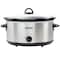 Better Chef 6 Quart Oval Slow Cooker with Removable Stoneware Crock in Stainless Steel IM-469S - alternate 1