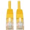 Tripp Lite Cat5e Cable, Molded, RJ45 M/M, Yellow, 15ft N002-015-YW - alternate 1