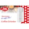 Betty Crocker Electric Coffee Grinder, Grinds Up to 12 Cups, Stainless Steel Bowl & Blades, White BC-4821W - alternate 11