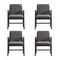 Manhattan Comfort Stella Dining Armchair in Graphite, 4PK 4-DC101AR-GY - alternate 7