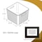 Azar Displays Large Wheat Lined Textured Plastic Storage Tote Bin with Handles, Decorative Organizer Basket, 2PK 556246-WT-2PK - alternate 7