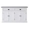 Homeroots Modern Farmhouse Black And White Buffet Server 388229 - alternate 1
