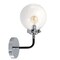 Jonathan Y Caleb 6" 1-Light Contemporary Transitional Iron/Glass LED Vanity Light, Chrome/Black JYL9056A - alternate 8