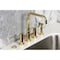 Kingston Brass Bridge Kitchen Faucet with Brass Sprayer, Polished Brass KS8282DLBS - alternate 5