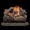 Bluegrass Living Vent Free Dual Fuel Gas Log Set, 18 in Rustic Oak, 30,000 BTU, Remote Control B18DR-UL4 - alternate 1