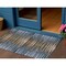 Homeroots 3' X 5' Blue Brown And Sky Blue Striped Washable Indoor Outdoor Area Rug 577980 - alternate 1