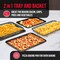 Bakken-Swiss 2-Piece Crisper Tray, Gray Marble, Non-Stick, XL 19inx13in, for Crispy Food and Bacon BAKCRIPL16 - alternate 6