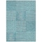 Homeroots 9' X 12' Teal Blue And Ivory Geometric Washable Indoor Outdoor Area Rug 600784 - alternate 8