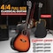 Pyle Steel String Acoustic Guitar Kit, 4/4 Full Size Cutaway All-Wood Guitarra Acustica with Premium PGSTGR007SBD - alternate 5