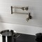 Kingston Brass Wall Mount Pot Filler Faucet with Knurled Handle, Antique Brass KS4103RKZ - alternate 6