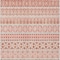 Homeroots 10' X 14' Salmon Beige And Copper Quatrefoil Washable Indoor Outdoor Area Rug 583251 - alternate 9