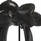 Homeroots 16" Black Metal and Resin Western Horse Saddle Tabletop Sculpture 392469 - alternate 10