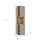 Homeroots 72in Brown and Taupe Wood Corner Bar Cabinet With Four Doors 479764 - alternate 4