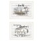 Homeroots Set Of Two Stays at Grandmas 1 White Framed Print Wall Art, 2PK 407070 - alternate 1
