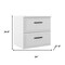 Homeroots 24" White Wood Floating Bathroom Vanity With Sink And Two Drawers 624193 - alternate 4
