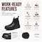 Handpoint 822 Mens 6 in Composite Toe Slip-On Work Boots-Waterproof Safety Boots, KEVLAR, 8.5 LV822EE-8.5 - alternate 9