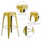 Flash Furniture 4PK 30"H Backless Distressed Yellow Metal Barstool 4-ET-BT3503-30-YL-GG - alternate 8