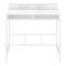 Homeroots 47" White Wood and Metal Computer Desk 490000 - alternate 1