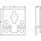 Siemens ALPHA 125 Universal Wall mounting bracket 1 set = 4 units 8GK9920-0KK33 - alternate 3